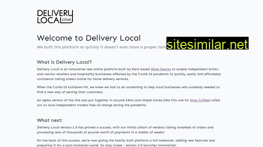 deliverylocal.co.uk alternative sites