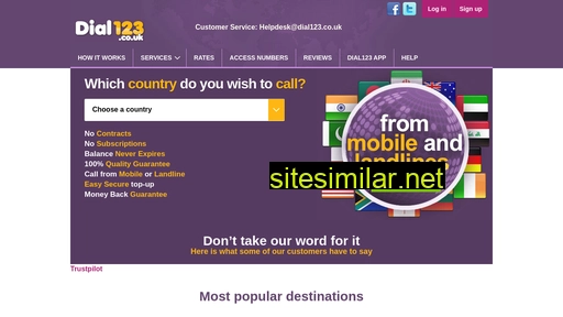 dial123.co.uk alternative sites