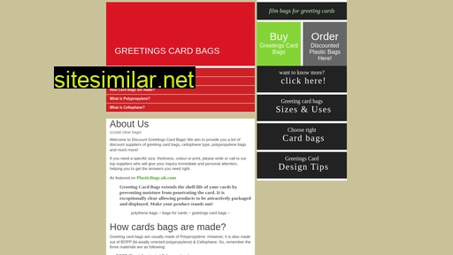 discountgreetingscardbags.co.uk alternative sites