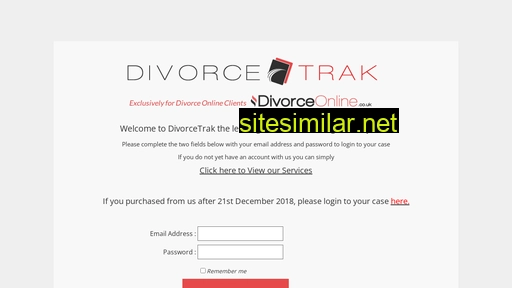 Divorcetrak similar sites