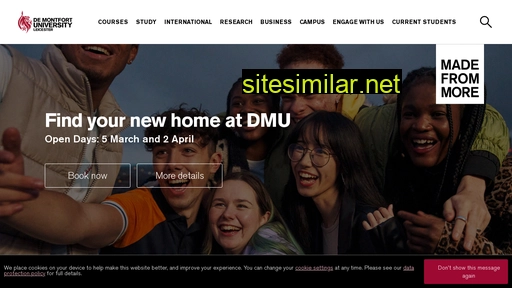 dmu.ac.uk alternative sites