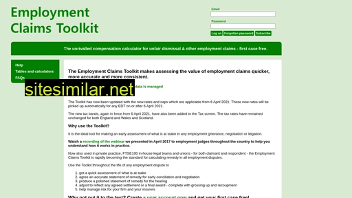 employmentclaimstoolkit.co.uk alternative sites