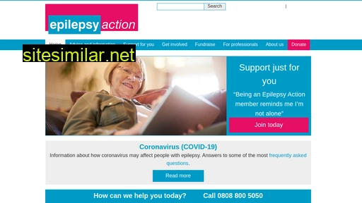 epilepsy.org.uk alternative sites