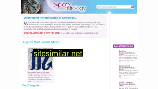 exploreastrology.co.uk alternative sites