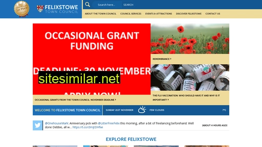 felixstowe.gov.uk alternative sites