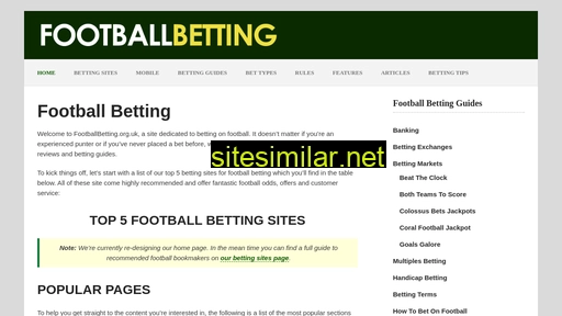 footballbetting.org.uk alternative sites