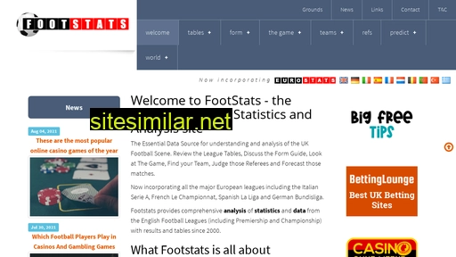 footstats.co.uk alternative sites