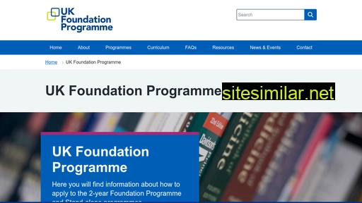foundationprogramme.nhs.uk alternative sites
