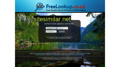 freelookup.co.uk alternative sites