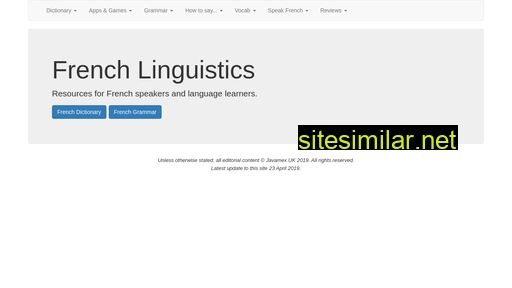 french-linguistics.co.uk alternative sites