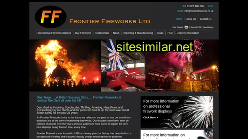 frontierfireworks.co.uk alternative sites