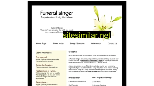 funeralsingers.co.uk alternative sites