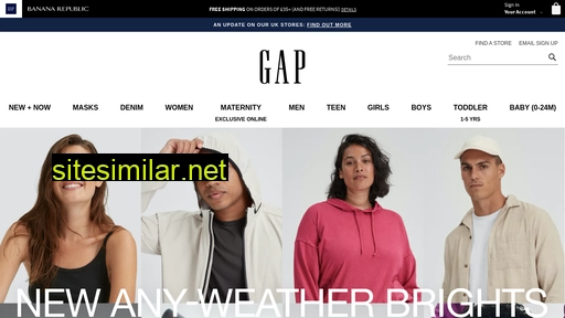 gap.co.uk alternative sites