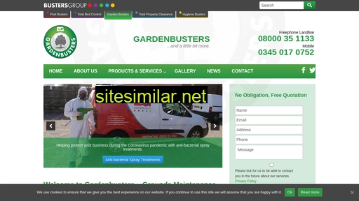 gardenbusters.co.uk alternative sites