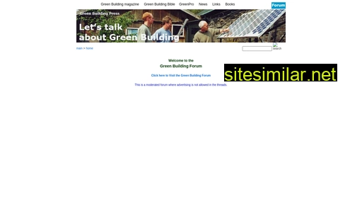 greenbuildingforum.co.uk alternative sites