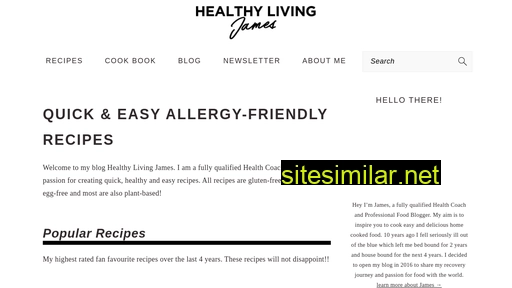 healthylivingjames.co.uk alternative sites