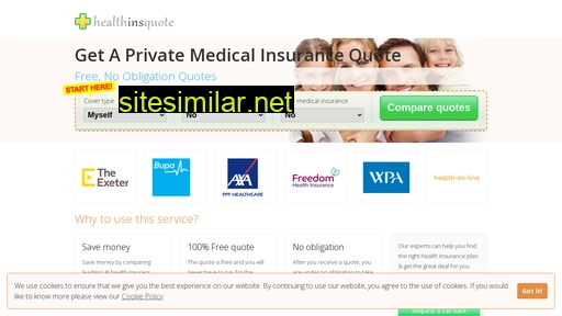 healthinsquote.co.uk alternative sites