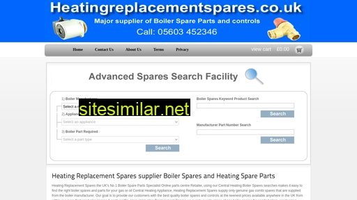 heatingreplacementspares.co.uk alternative sites