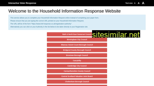 Hef-response similar sites
