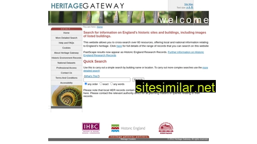 heritagegateway.org.uk alternative sites