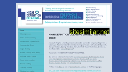 highdefinitioncleaning.co.uk alternative sites