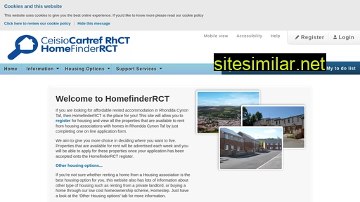 homefinderrct.org.uk alternative sites