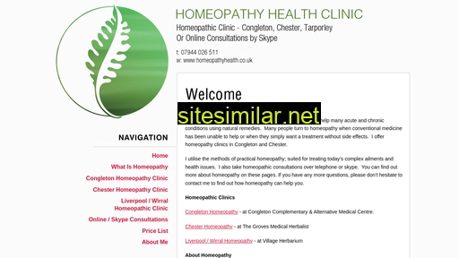 Homeopathyhealth similar sites