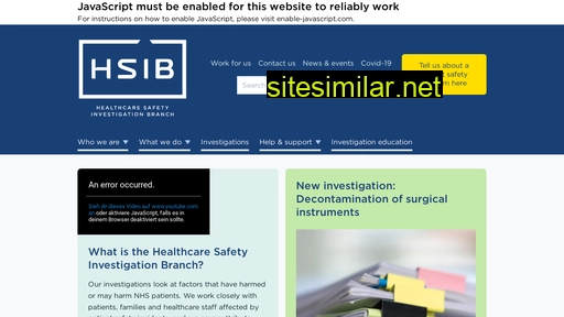 hsib.org.uk alternative sites