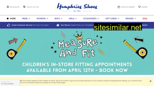 humphriesshoes.co.uk alternative sites