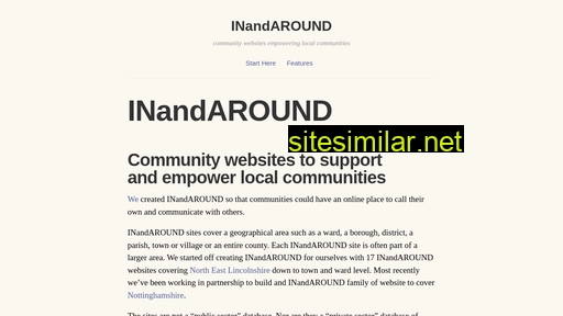 inandaround.org.uk alternative sites