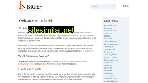 inbrief.co.uk alternative sites