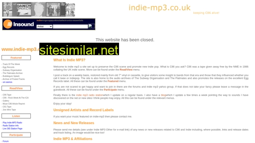 indie-mp3.co.uk alternative sites