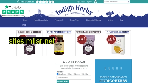 indigo-herbs.co.uk alternative sites