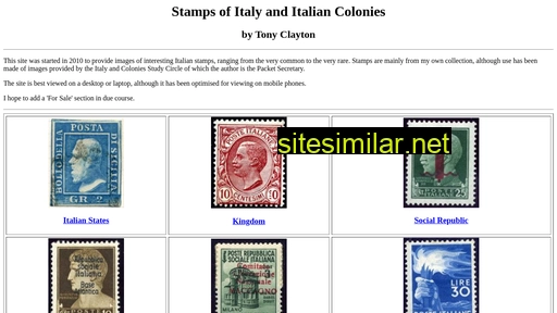 italianstamps.co.uk alternative sites