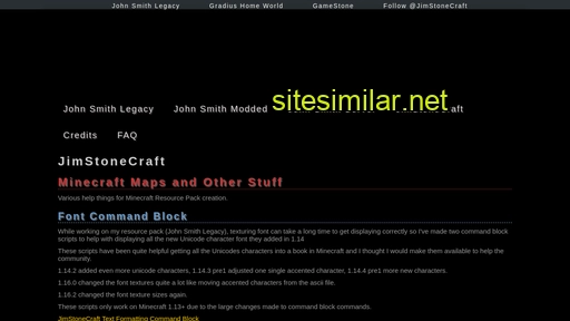 jimstonecraft.co.uk alternative sites