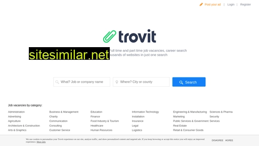 jobs.trovit.co.uk alternative sites
