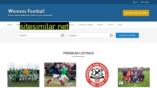 ladies-football.co.uk alternative sites