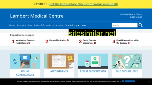 lambertmedicalcentre.co.uk alternative sites