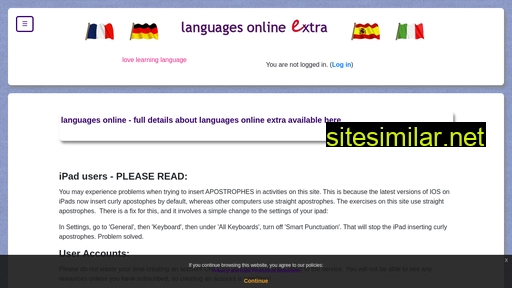 Languagesonline-extra similar sites