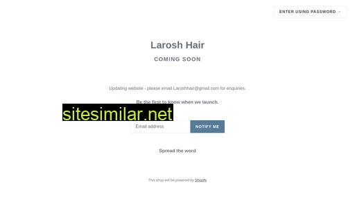 laroshhair.co.uk alternative sites