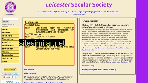 Leicestersecularsociety similar sites