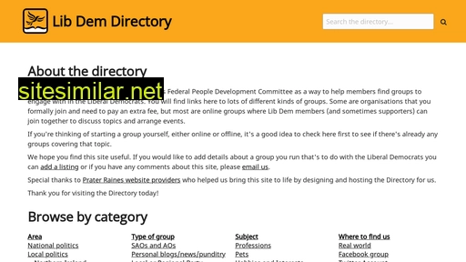 libdemdirectory.org.uk alternative sites