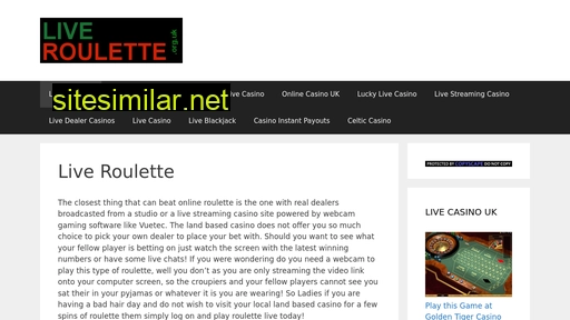 liveroulette.org.uk alternative sites