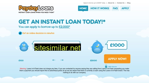 loansinaflash.co.uk alternative sites