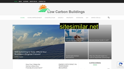 Lowcarbonbuildings similar sites