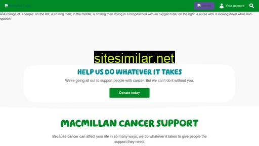 macmillan.org.uk alternative sites
