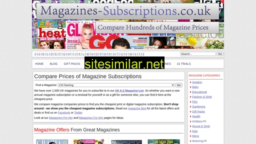 magazines-subscriptions.co.uk alternative sites