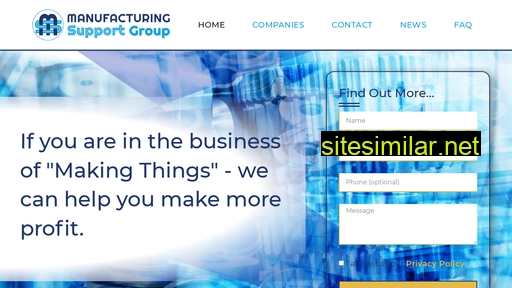 manufacturingsupportgroup.co.uk alternative sites