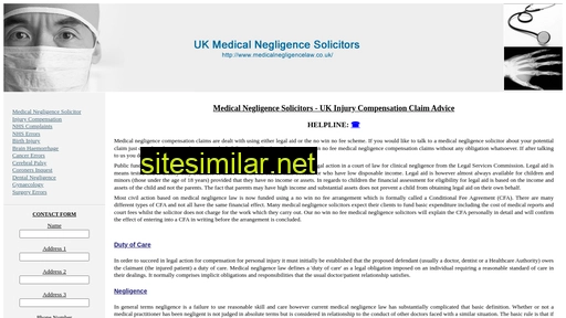 medicalnegligencelaw.co.uk alternative sites