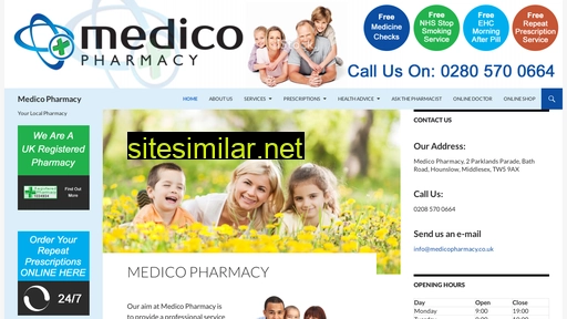 medicopharmacy.co.uk alternative sites